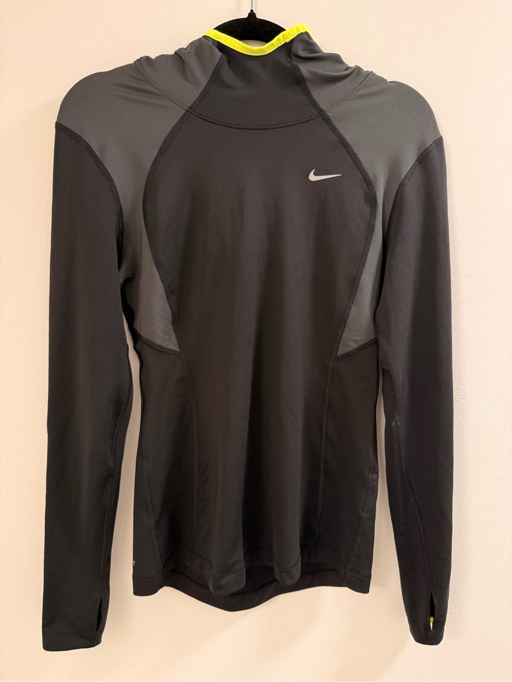 Nike Dri-Fit Hoodie with Green Accent Size Small